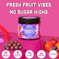 Llama Naturals Kids Probiotic with Prebiotic Fiber Vegan Organic Prebiotics and Probiotics Gummies for Gut Health Support Toddler Real Fruit Gummy Vitamins No Added Sugar Cane Mixed Berry 120 Ct