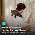 Shiatsu Neck Massager With Heat - Ideal Gifts For Mom Dad,4D Cordless Deep Tissue Kneading Massage For Pain Relief,Rechargeable Massage For Neck,Shoulder,Traps And Back
