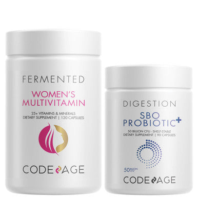 Codeage Daily Immune System Support Multivitamin for Women + Probiotics Bundle