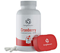 LongLifeNutri Cranberry 500Mg 180 Vegetarian Capsules | Uti | Pure Fruit Concentrate Extract 25,000 Mg | Plus Vitamin C & E | Herbal Supplement | Potent Natural Fresh Pill Complex