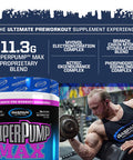 Gaspari Nutrition SuperPump MAX, The Ultimate Pre Workout Powder, Sustained Energy Preworkout, Nitric Oxide Booster, Muscle Growth, Recovery & Replenishes Electrolytes (40 Serving, Fruit Punch)