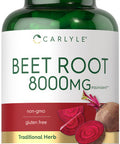 Carlyle Beet Root Capsules | 8000 Mg | 120 Count | Non-Gmo And Gluten Free Supplement