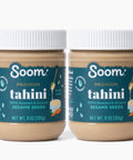 Soom Foods Premium Tahini 16oz (1 Pack) Roasted & Ground Sesame Seed Paste Creamy Tahini for Dubai Chocolate Hummus Sauces Vegan NutFree GlutenFree Kosher Keto Paleo Whole30