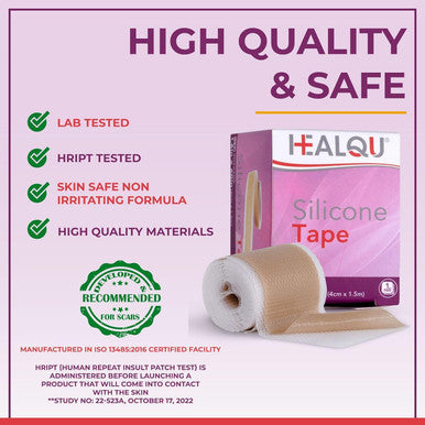 Medical Grade Silicone Scar Sheets - Non-Irritating Scar Strips For Surgical Scars, C-Section, Tummy Tuck, And Keloid - Premium Soft Gel Strips For Pain-Scar Removal (1.6In X 120In)