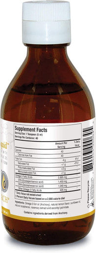 Biotics Research Biomega 3 Liquid Highly Concentrated Omega 3 Fish Oil Liquid Sustainably Sourced Traceable Pure 2490 mg of EPA DHA Omega 3 Fatty Acids per TSP 1050 mg DHA 7 Fl Ounces 200ml 40 SVG