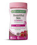 Nature's Bounty Beautiful Skin Gummies - Pack Of 60 Gummies 30 Day Supply - Including Zinc Vitamins C & E Biotin & Hyaluronic Acid - Support Your Beauty Routine - Vegan