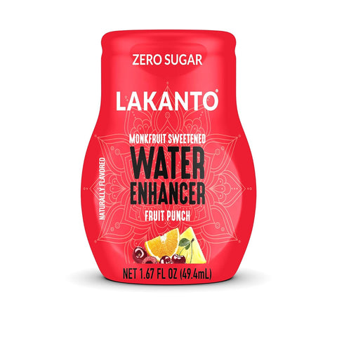 Lakanto Sugar Free Water Enhancer - Sweetened with Monk Fruit Sweetener and Erythritol, On the Go Liquid H2O Hydration, Zero Sugar, Naturally Flavored - Mango Passionfruit (1.67 fl oz - Pack of 6)