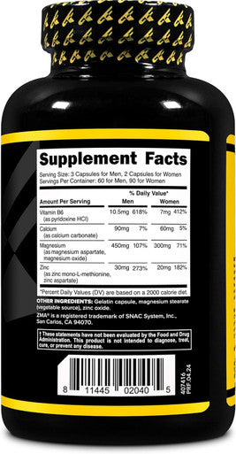 Primaforce ZMA Dietary Supplement 180 Capsules