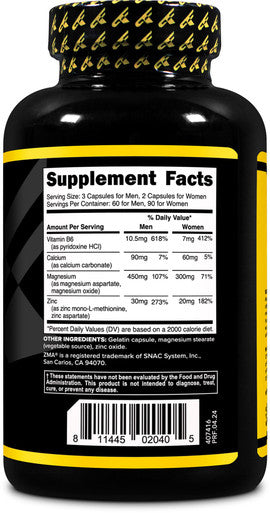 Primaforce ZMA Dietary Supplement 180 Capsules