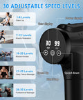 Massage Gun, Muscle Massage Gun For Athletes Handheld Electric Deep Tissue Back Massager, Percussion Massage Device For Pain Relief With 30 Speed Levels 9 Heads