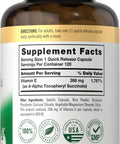 Carlyle Dry Vitamin E | 400 Iu (268Mg) | 120 Capsules | High Potency Formula | Non-Gmo And Gluten Free