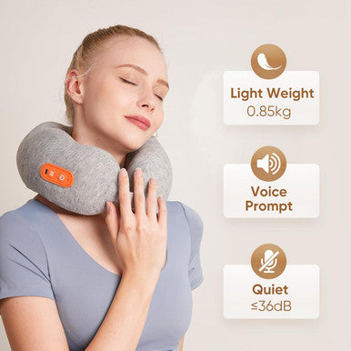 Howdy Neck Massager With Heat, Heated Neck Massager Pillow For Deep Tissue Relax, Portable Neck Massage Pillow For Women Men Traveling