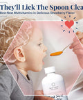 Best Nest Wellness Kids Liquid Multivitamin: Methylated Vitamins Whole Food Vegan B12 Gluten- Non-GMO Methylfolate Daily Liquid Vitamins for Kids with Immune Support -Strawberry Flavor 16oz