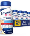 Ensure Plus Nutrition Shake With Fiber 16 Grams Of Protein Vanilla 8 Fl Oz (Pack Of 24)