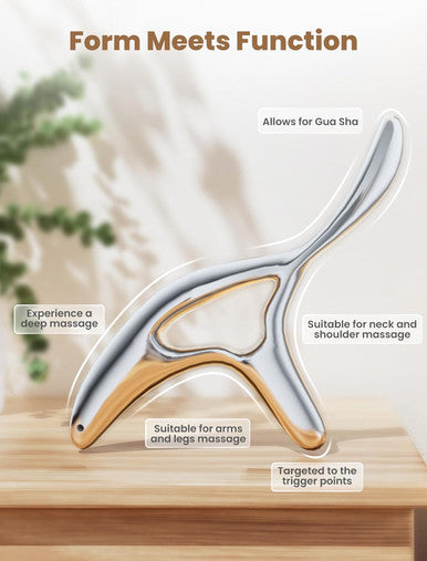 Lifechill Deep Tissue Massage Tool For Trigger Point Massage & Gua Sha, Muscle Scraper Tool For Full Body Pain Relief, Thumb Saver Acupressure Tool, Fsa Hsa Eligible