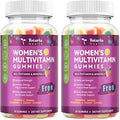 (2 Pcs) Sugar Womens Multivitamin Gummies with Iron Womens Multivitamin w/Vitamins C D3 K2 B12 B6 Filled Gummies for Daily Nutritional Support Immune Support Skin Health Mixed Flavors