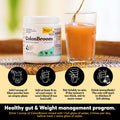 Colonbroom Psyllium Husk Powder (Strawberry & Tropical Fruits) - Colon Broom Colon Cleanse For Bloating Relief & Gut Health - Fiber Powder Drink - Vegan, Gluten , Non-Gmo Fiber Powder Supplement