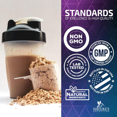 Nature'S Nutrition Whey Protein Powder 24g - Chocolate Ice Cream Whey Isolate Protein for Muscle Growth Support - Premium Whey Powder for Fast Absorbing and Easy Digesting for Men and Women Gluten - 24 Servings