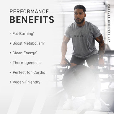 Kaged Muscle Clean Burn Powder Extreme Thermogenic for Men & Women, Weight Management Supplement with Organic Caffeine, Orange Mango, 30 Servings