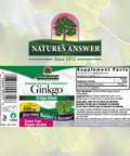 Nature'S Answer Ginkgo Leaf with Organic Alcohol 1 Fluid Ounce | Promotes Cognitive Function | Mental Clarity | Natural Energy Booster