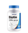 Nutricost Biotin (Vitamin B7) 10,000mcg (10mg), 240 Capsules - Vegetarian Friendly, Gluten Free, Non-GMO