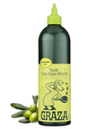 Graza Sizzle Extra Virgin Olive Oil, Cooking Oil - High Polyphenol Peak Harvest EVOO Cooking Oil in a Squeeze Bottle - Single Origin Olive Oils from Spain - 25.3 Fl Oz (750ml)