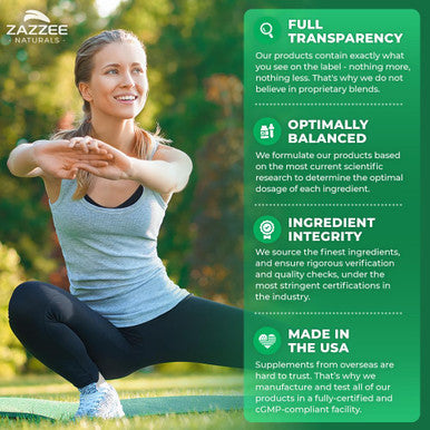 Zazzee Extra Strength French Maritime Pine Bark Extract, 350 Mg Per Capsule, 180 Vegan Capsules, 95% Proanthocyanidins, 6 Month