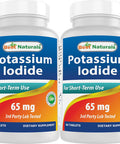 Best Naturals Potassium Iodide 65 mg - Dietary Supplement 60 Tablets (2 Bottles) (2)