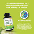Natures Craft NAC Supplement N-Acetyl Cysteine with Vanilla - Detox Cleanse Liver Supplement with Amino Acids for Liver Detox and Kidney Cleanse - High Absorption NAC 600mg Amino Acids Supplement for Liver Support