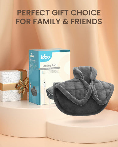 Christmas Gifts For Women Men, Weighted Heating Pad For Neck And Shoulders And Back, Idoo 1.2Lb Neck Heating Pad For Neck Pain, Fsa Hsa Eligible, Heated Neck Wrap Pain Relief, Etl Certified, 21"X22"