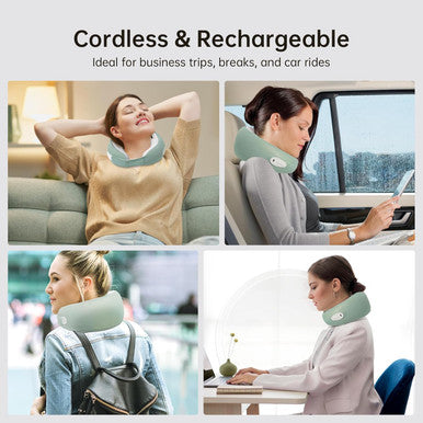 Neck Massager, Rechargeable Shiatsu Neck Shoulder Massager For Neck Arm Muscle Pain Relief, Cervical Massager Pillow For Women