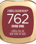 L'Oreal Paris L OrEal Colour Riche Original Creamy Hydrating Satin Lipstick With Argan Oil And Vitamin E Divine Wine 1 Count