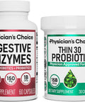 Physician'S Choice - Beat Bloat + Support Weight Management Bundle: Digestive Enzymes + Thin-30 Probiotic