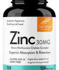 Sandhu'S Zinc 30Mg 120 Count Supplement4 Months SupplyMade In The Usa Immune & Antioxidant Support High Potency & Superior Absorption Capsules