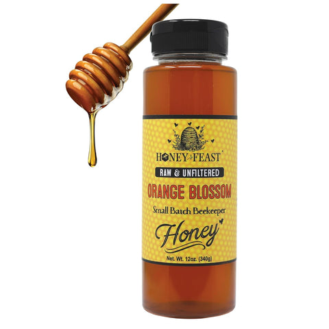 HONEY FEAST New Zealand Manuka Infused Honey with Propolis 12oz - Raw Manuka Honey, Patent Pending Formula, MGO182 Rating, Manuka Honey New Zealand
