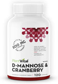 Plantvital Bundle Power Duo: Berberine 500Mg-120 Capsules For Immunity & Cardio Health And D Mannose With Cranberry 1000Mg-120 Capsules For Urinary Tract Support -Vegan, Non-Gmo.