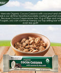 Dr. Mercola, Organic Cocoa Cassava with Coconut and Chia Seeds, 1 Box (12 Bars), Chocolate-Coated Gourmet Snack Bar, Non GMO, Soy , Gluten , USDA Organic