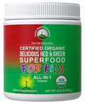 Kids Greens And Reds Superfood Powder. Best Tasting Organic Vegan Super Food Juice With 25+ Real Fruits And Vegetables. Gluten