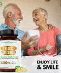 Mother Nature Organics Superfoods for Organic Living Organic Black Seed Oil 2000Mg - 60 Softgel Capsules (Non-Gmo) Premium Cold-Pressed Nigella Sativa - Black Cumin Seed Oil With Omega 3, 6, 9 - Darkest, Highest Tq Content