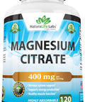 NaturaLife Labs Magnesium Citrate 400 mg 120 Tablets