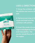 pH-D Feminine Health - Instant Odor Rinse With Boric Acid For Vaginal Odor - Vegan, Paraben-Free, Cruelty-Free, 6 Fl Oz Total, (3 Fl Oz, Pack Of 2)