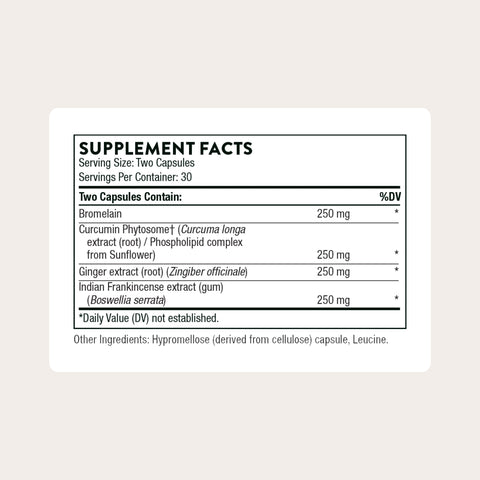 Thorne - Phytoprofen - Supports Healthy Cytokine Balance - Botanical Blend Of Ginger Boswellia Ginger Extract & Curcumin - Third-Party Certified - Gluten Dairy & Soy-Free 60 Capsules