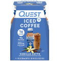 Quest Nutrition Iced Coffee, Mocha Latte, 1g of Sugar, 10g of Protein, 90 calories, 200mg of caffeine, 12 Count