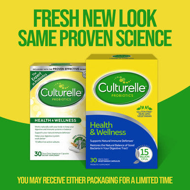 Culturelle Health Wellness Daily Probiotic Supplement For Men and Women Supports Natural Immune Defense With a Proven Effective Probiotic 15 Billion CFUs 30 Count