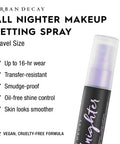 Urban Decay Moondust Eyeshadow Compact Lithium All Nighter LongLasting Makeup Setting Spray 1 fl oz Brown with Iridescent 3D Sparkle Maximum Glitter Minimum Fallout