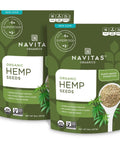 Navitas Organics Hemp Seeds Ã¢â‚¬â€œ For Smoothies, Salads, Dips, Baked Goods & More Ã¢â‚¬â€œ Essential Fatty Acids, Protein & Minerals Ã¢â‚¬â€œ USDA Organic, Non GMO, Gluten Free, Kosher, Vegan (8oz. Bag 8 Servings)