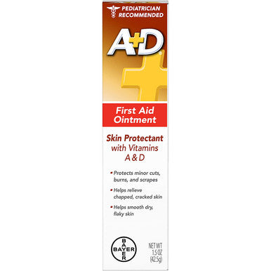 AD First Aid Ointment Skin Protectant With Vitamin AD 1.50 oz Pack of 2