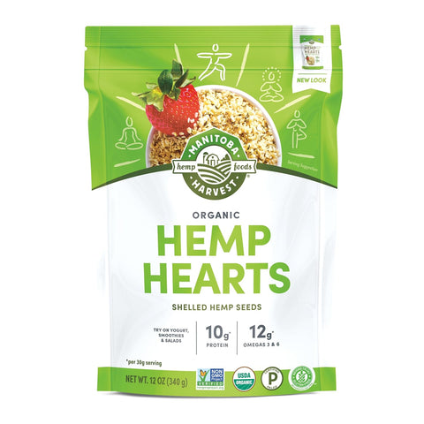 Manitoba Harvest Organic Hemp Hearts, Shelled Hemp Seeds, 5 lbs | 10 g Plant-Based Protein and 12 g Omegas 3 and 6 per 30 g Serving, Easy to Digest with 9 Amino Acids, Gluten-Free, Non-GMO