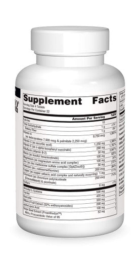 Source s Visual Eyes Dietary Supplement - Multi-Nutrient Complex with Bilberry Extract, Lipoic and Lutein - 90 Tablets