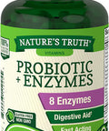 Probiotics with Enzymes | 60 Capsules | Stomach Friendly for Men and Women | Non-GMO, Gluten | by Natures Truth